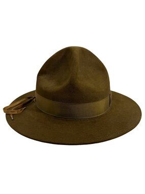 Vintage Stetson Boy Scouts Campaign Hat BSA Felt Hat Size 7 Smokey Bear Style
